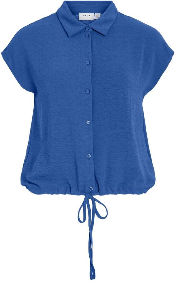 VILA regular fit blouse blauw