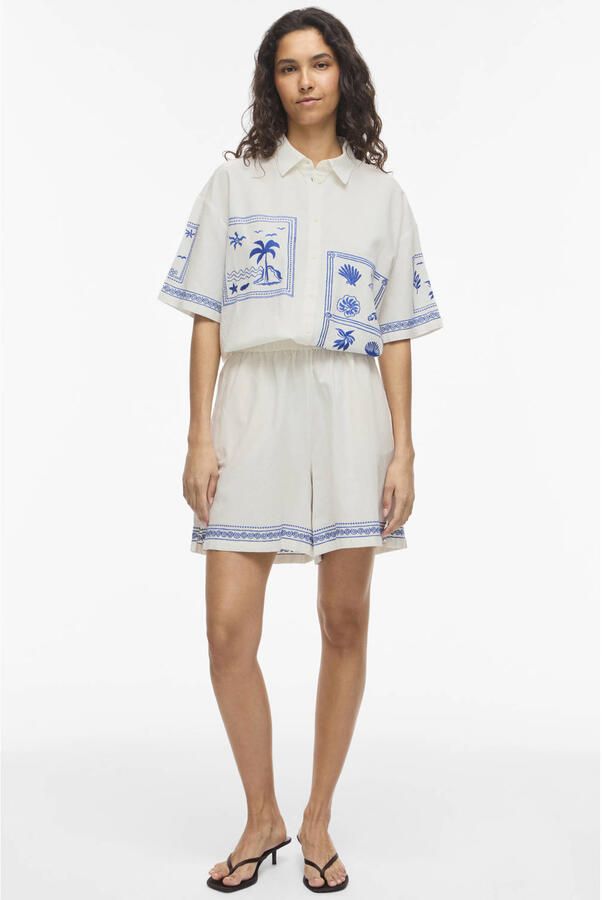 VILA regular fit blouse wit - Foto 3