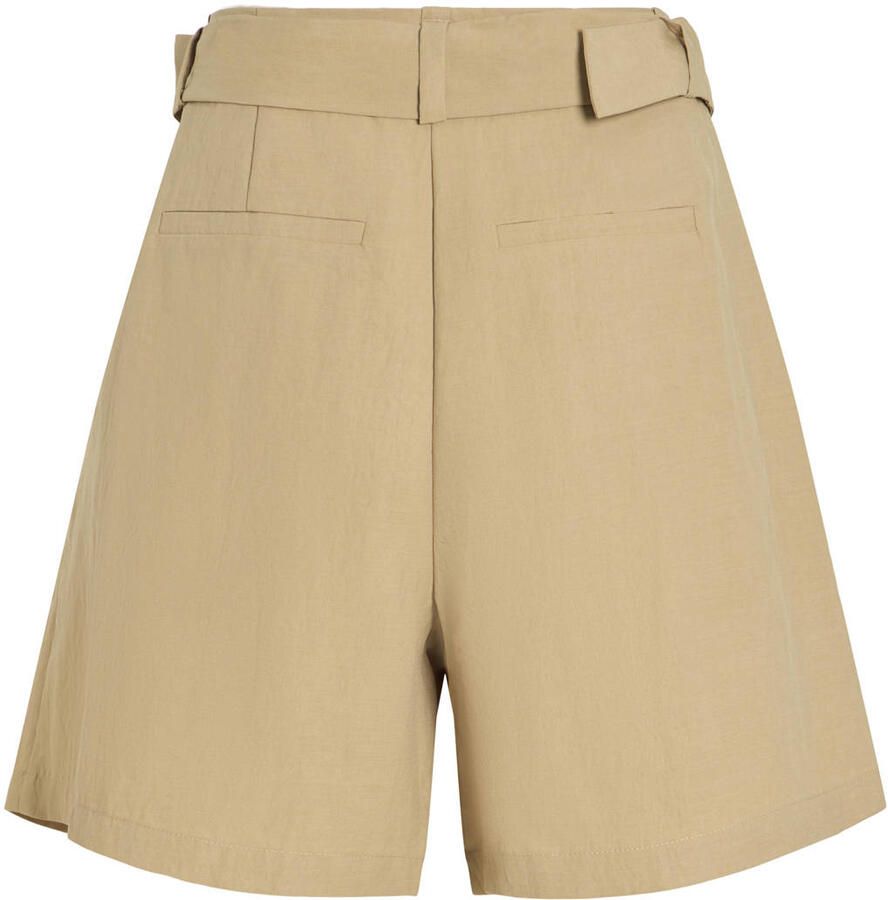 VILA regular fit short met ceintuur groen - Foto 2