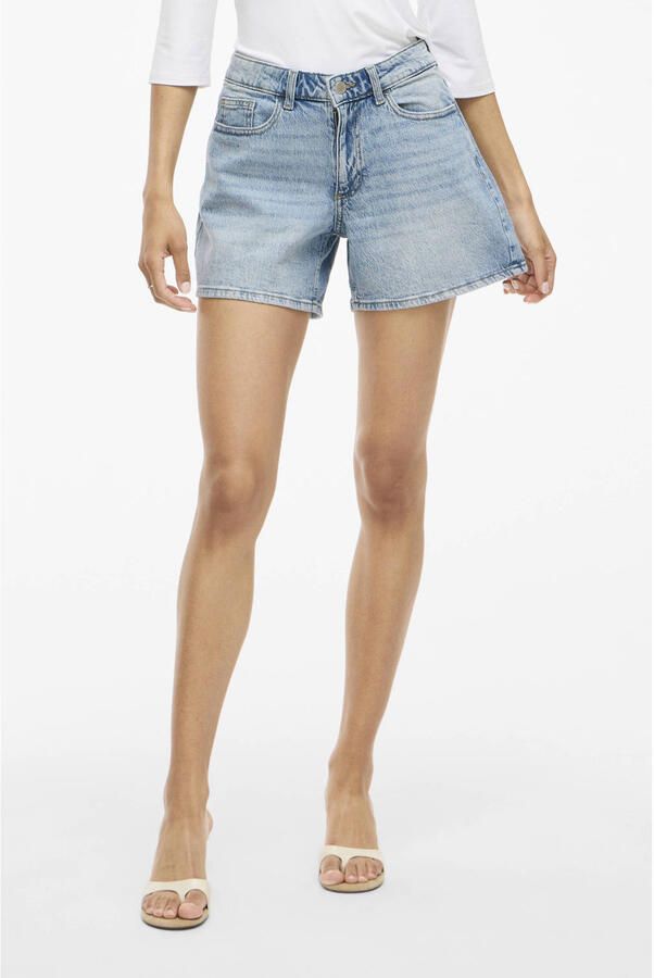 VILA regular waist denim short