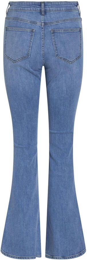 VILA regular waist flared jeans light blue denim