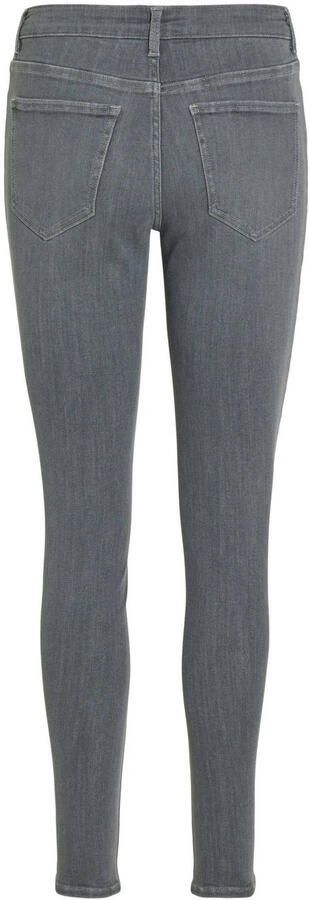 VILA regular waist skinny jeans grey denim - Foto 2