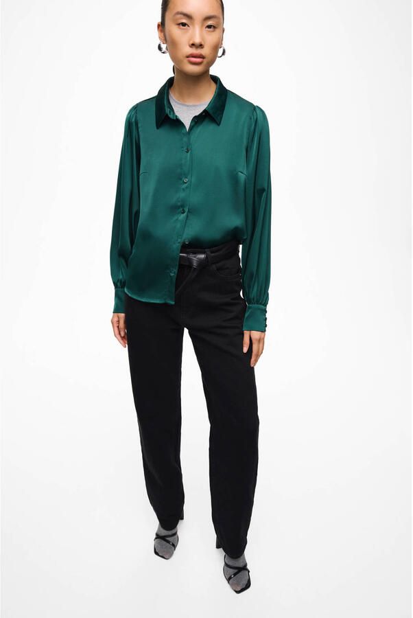 Vila Blouse met lange mouwen VIENNA RAVENNA L S BALLOON SHIRT NOOS - Foto 2