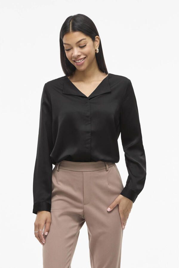 VILA satijnen blouse