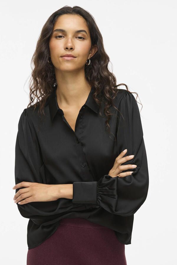 Vila Blouse met lange mouwen VIENNA RAVENNA L S BALLOON SHIRT NOOS