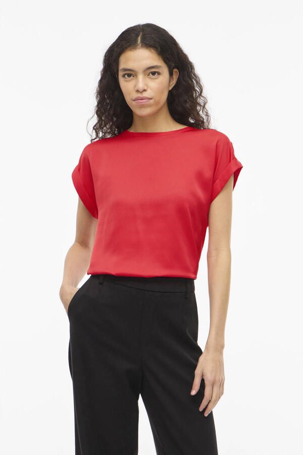 Vila T-shirt met ronde hals Model 'ELLETTE'