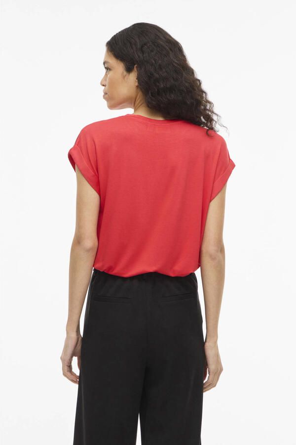 Vila T-shirt met ronde hals Model 'ELLETTE' - Foto 3