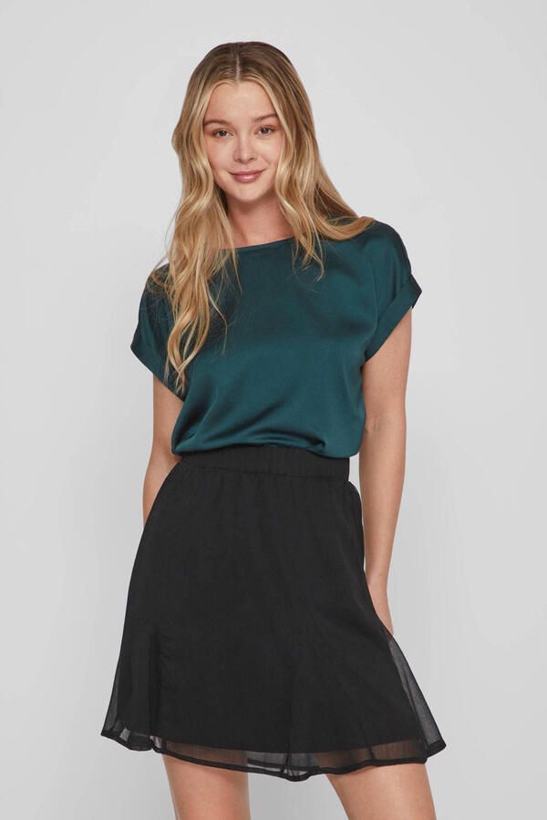 Vila Blouseshirt met boothals model 'VIELLETTE' - Foto 2