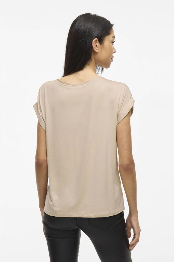 Vila Blouseshirt met vaste mouwomslagen model 'VIELLETTE' - Foto 2