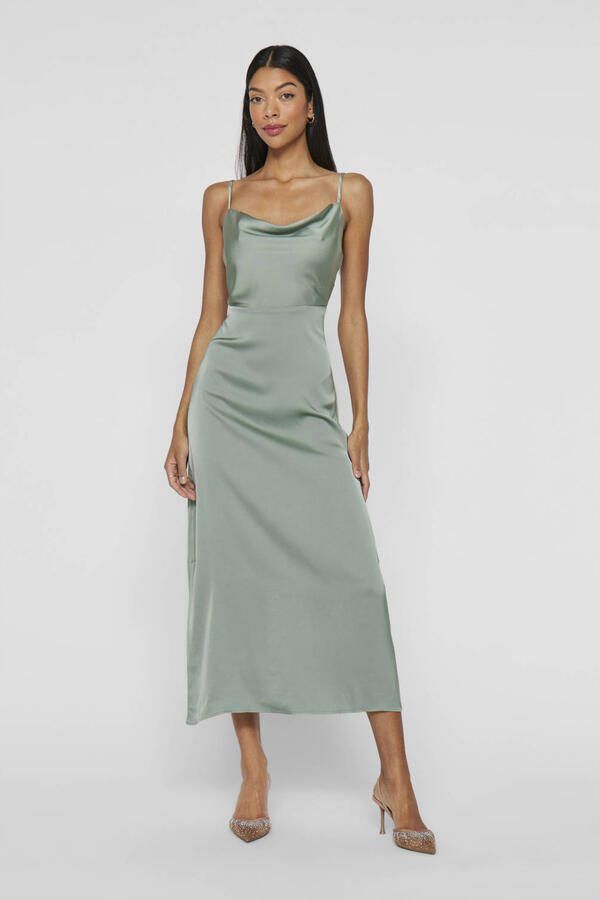 Vila regular fit midi-jurk met rugdecolleté model 'Ravenna' - Foto 2