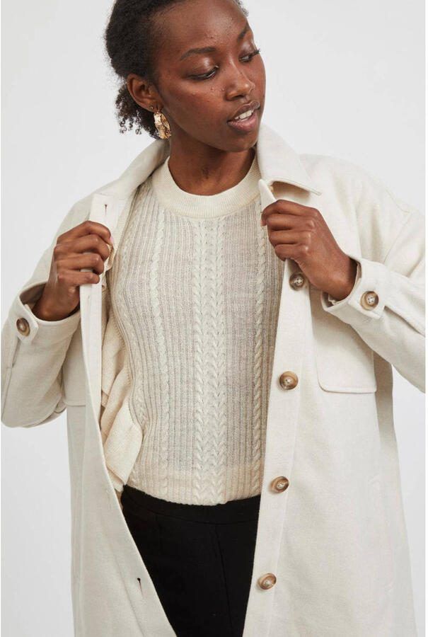 Vila Vikimmi Shirt Jacket Paars Dames