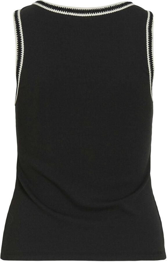 VILA singlet gebreid zwart - Foto 3