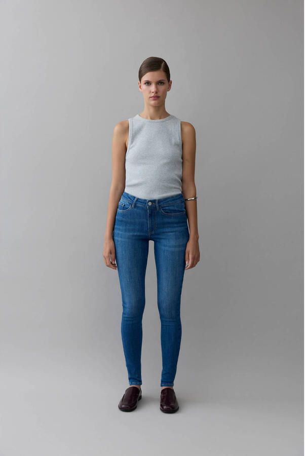 VILA skinny jeans medium blue denim - Foto 2
