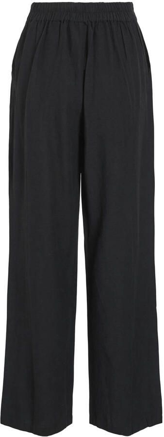 VILA straight high waist palazzo broek zwart - Foto 2