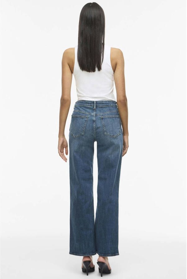 VILA straight leg jeans mediumblauw - Foto 2