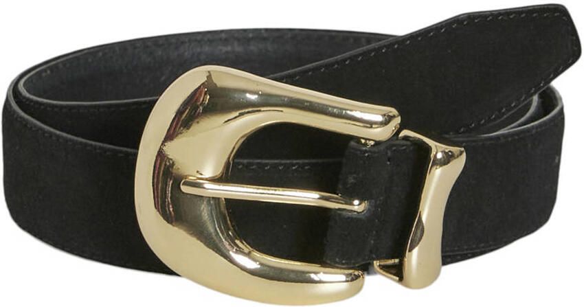 VILA suede riem VIKAMILLE zwart
