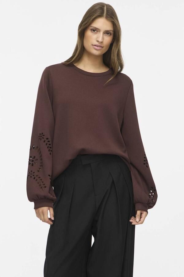 VILA sweater bruin