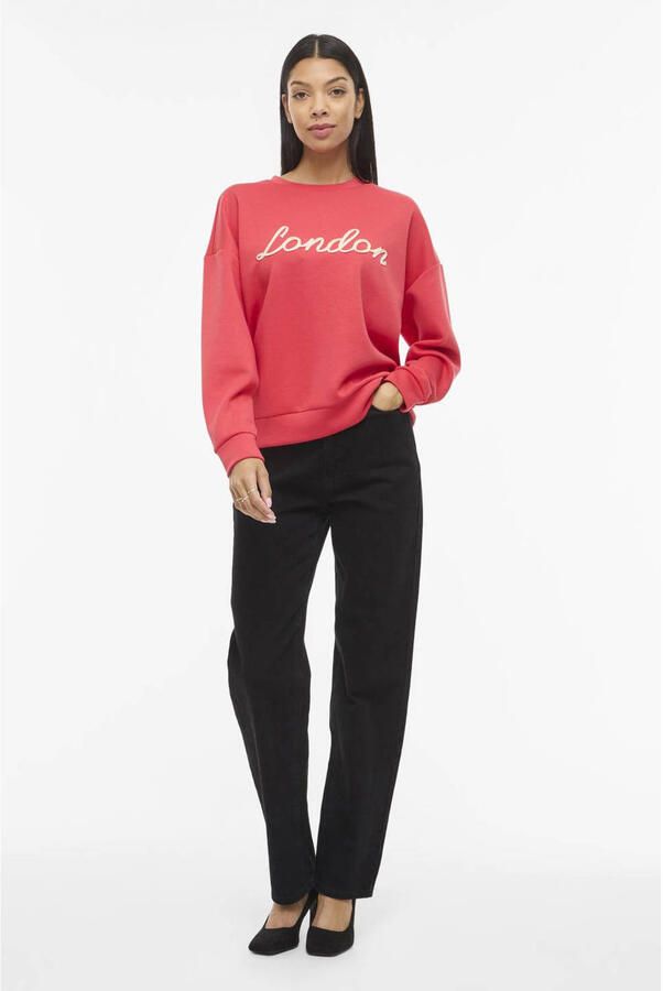 VILA sweater koraalrood - Foto 3