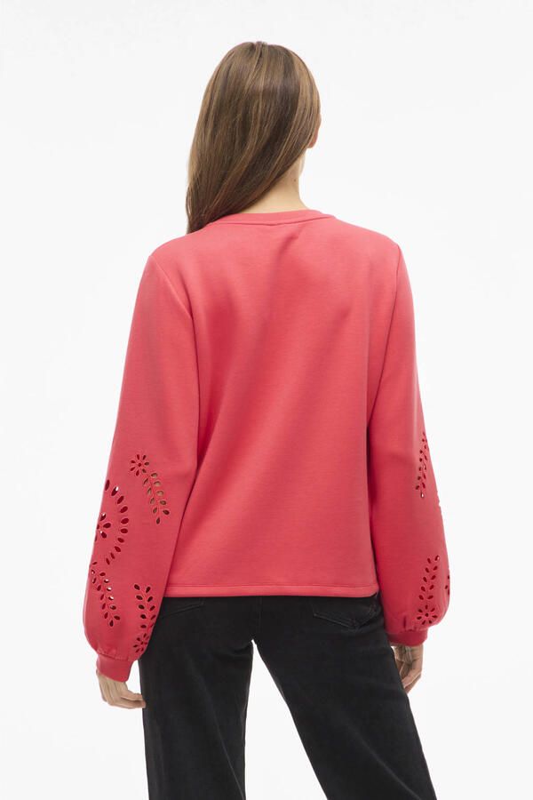 VILA sweater koraalrood - Foto 3