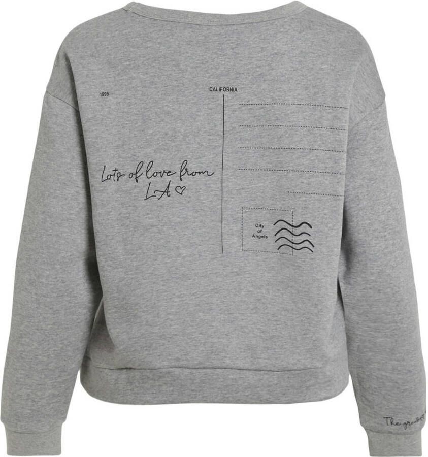 VILA sweater lichtgrijs