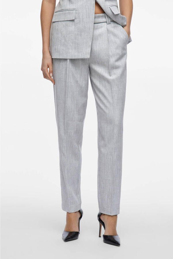 Vila Slim Fit Sigaret Broek Lente Zomer Collectie Gray Dames - Foto 2