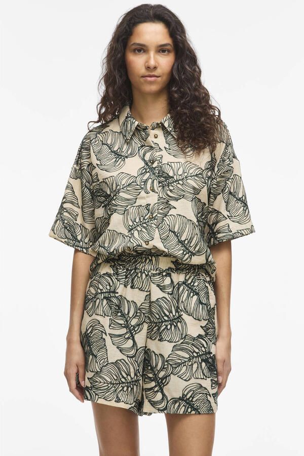 Vila Blouse Flura Shirt Birch Atlantic