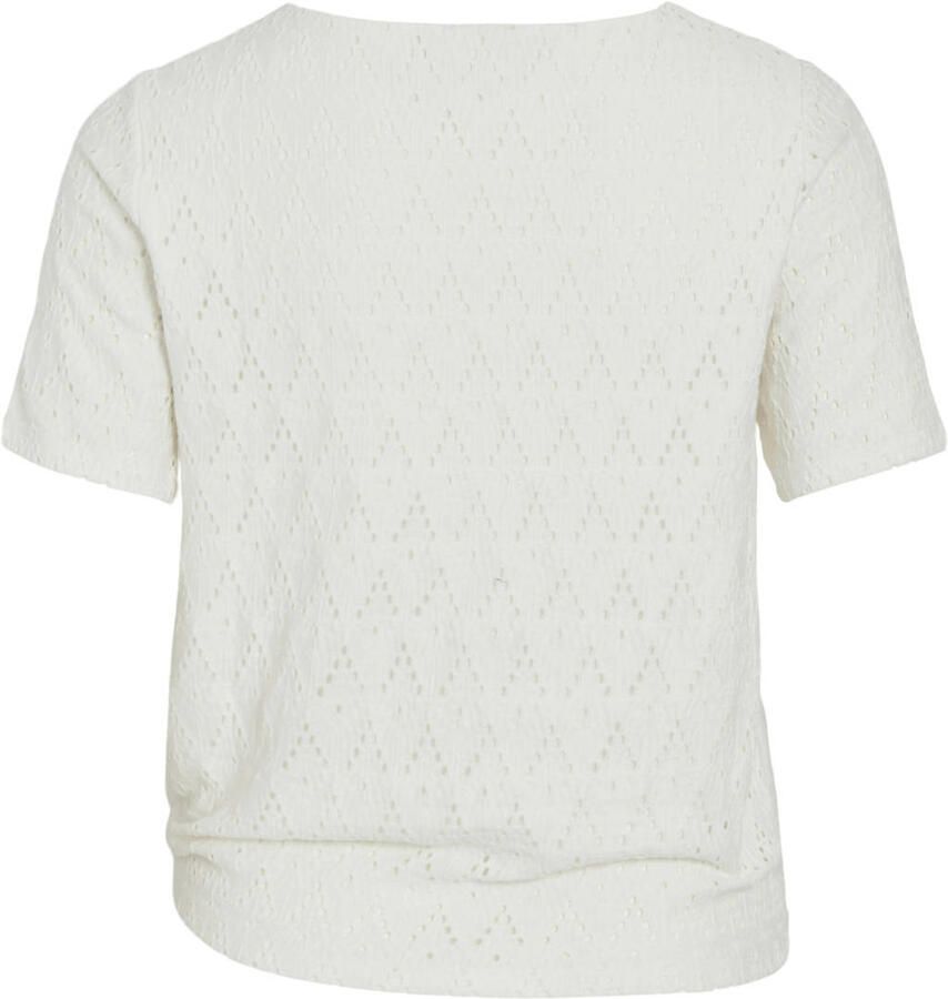 VILA top broderie wit - Foto 2