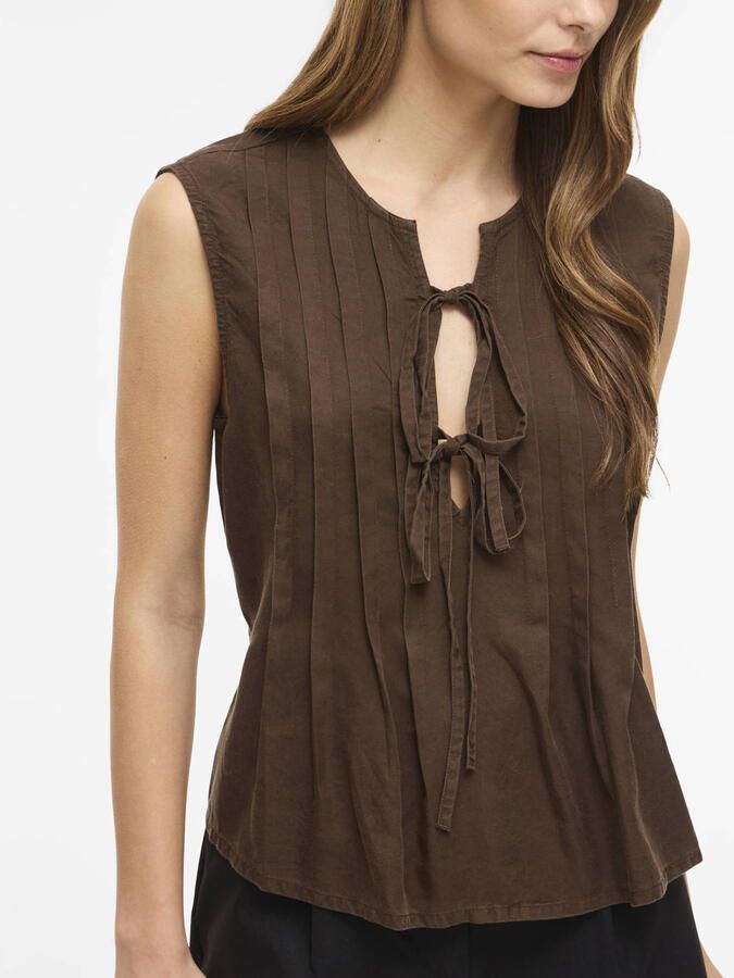 Vila Blouse Top Tevira Slate Black - Foto 2