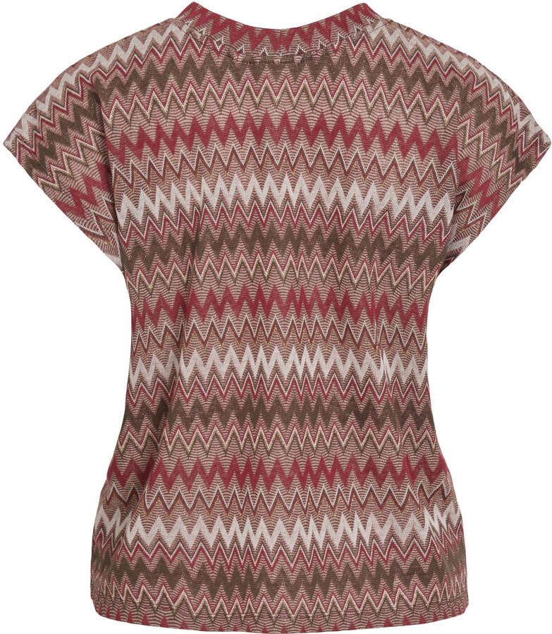 VILA top crochet bruin