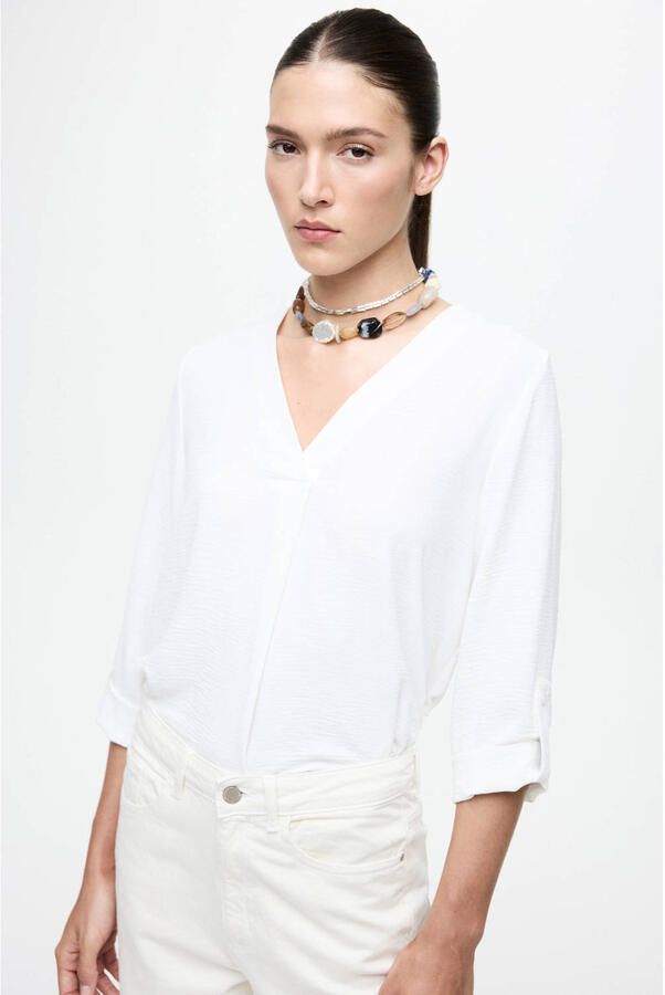 Vila Blouse met 3 4-mouwen model 'VIJOSA'