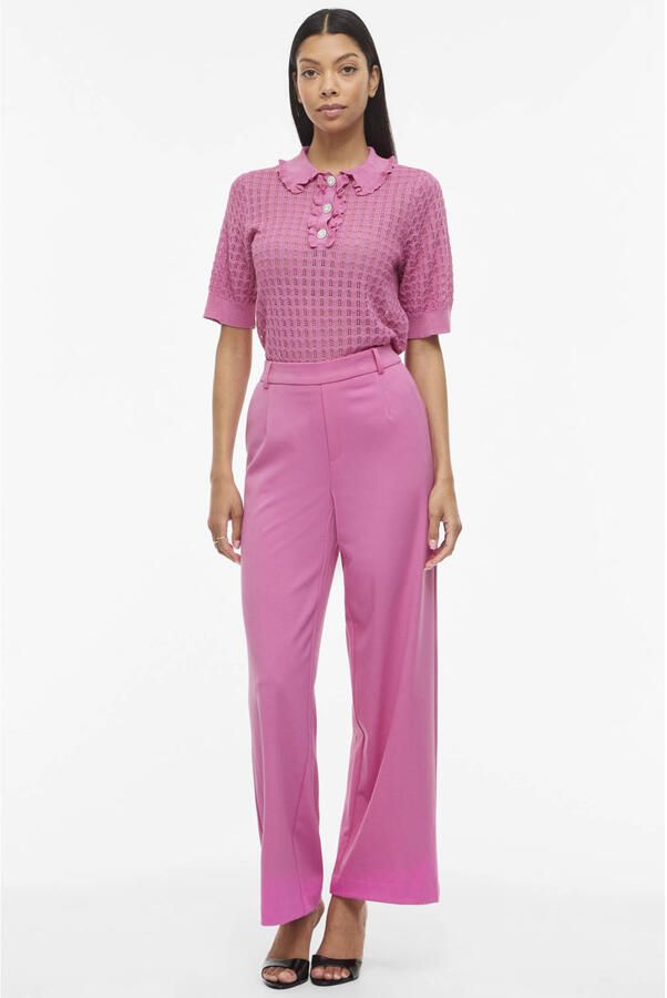 VILA top gebreid roze - Foto 2