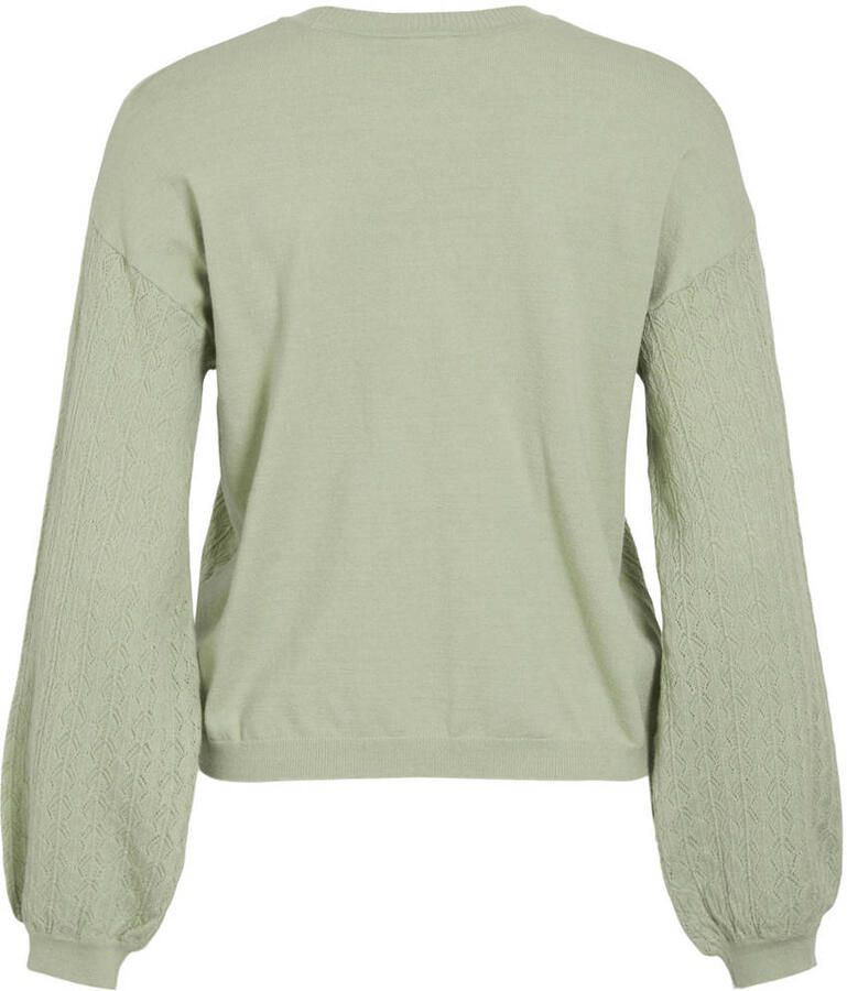 VILA top groen gebreid - Foto 2