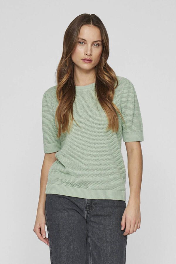 Vila Gebreide pullover met ribboorden model 'DALO' - Foto 2