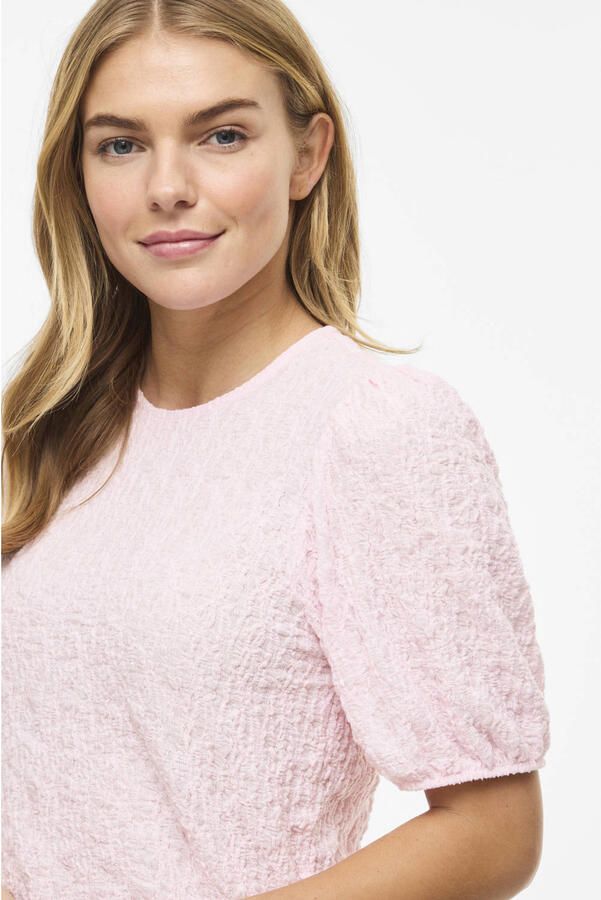 Vila Blouse shirt met structuurpatroon model 'FALL' - Foto 2