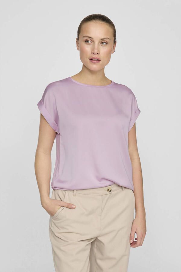 Vila Regular fit blouseshirt met kapmouwen model 'ELLETTE'