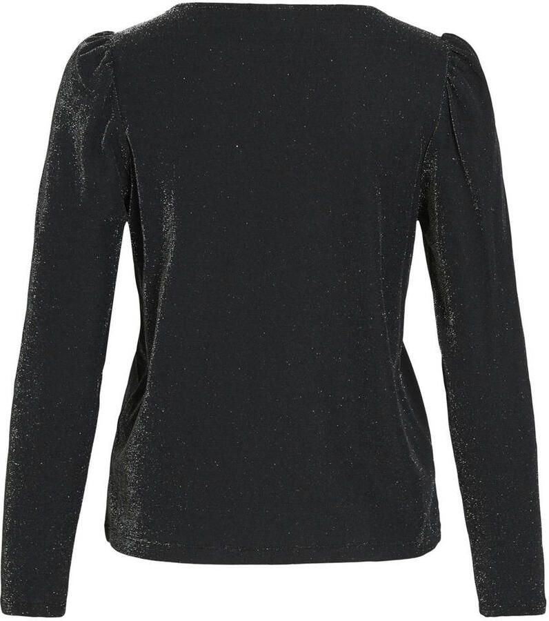 Vila Shirt met lange mouwen en V-hals model 'ELEINAS' - Foto 2