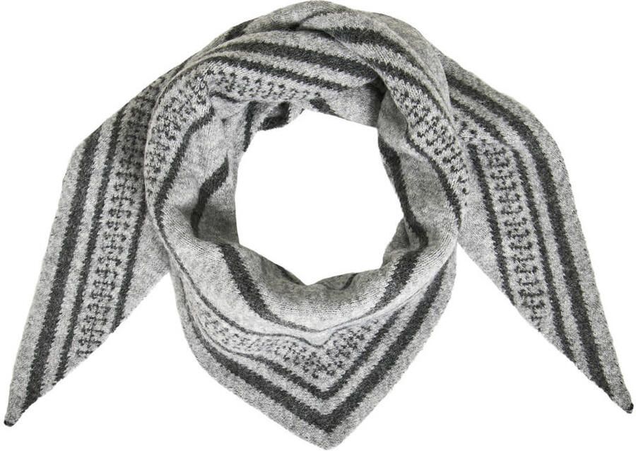 VILA triangle scarf VICALLIS grijs