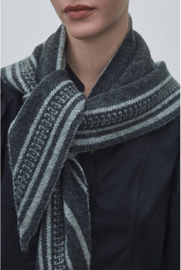 VILA triangle scarf VICALLIS grijs - Foto 3