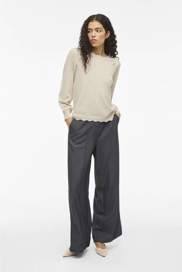 Vila Trui Emi Knit Super Light Natural Melan