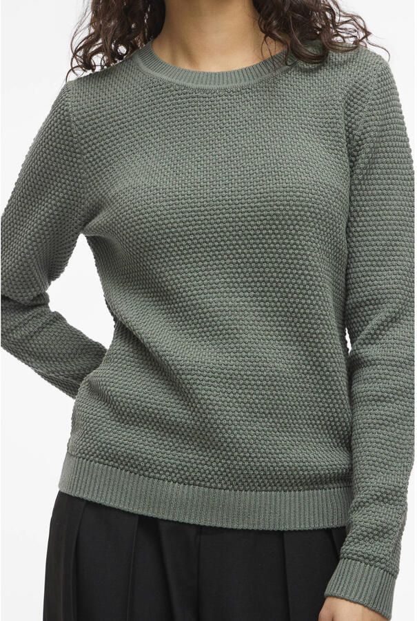 Vila Gebreide pullover met structuurmotief model 'Vidalo O-Neck' - Foto 2