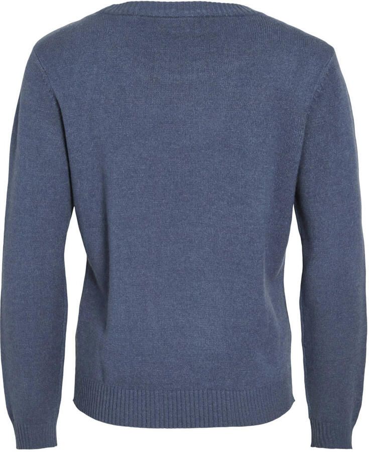 Vila Trui met ronde hals VIRIL O-NECK L S KNIT TOP NOOS - Foto 3
