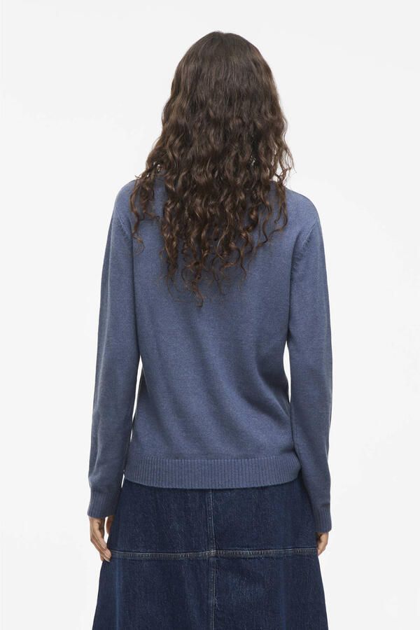 Vila Trui met ronde hals VIRIL O-NECK L S KNIT TOP NOOS
