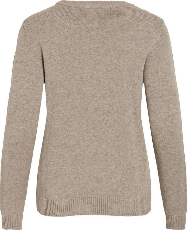 Vila Trui met ronde hals VIRIL O-NECK L S KNIT TOP NOOS - Foto 2