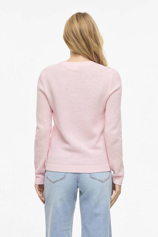 Vila Gebreide pullover met geribde boorden model 'dalo' - Foto 3