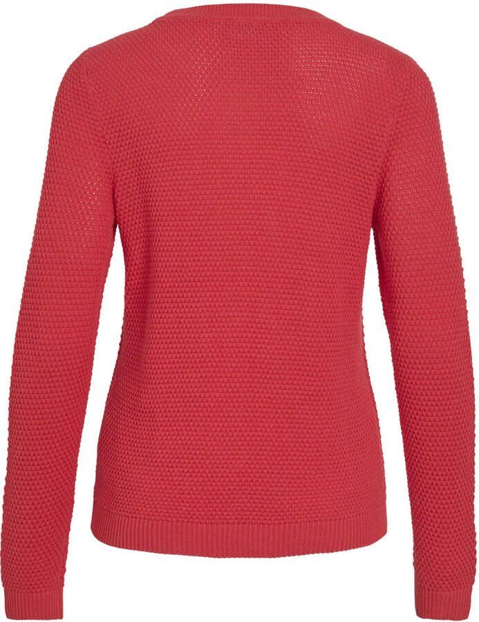 Vila Gebreide pullover met geribde boorden model 'dalo' - Foto 2