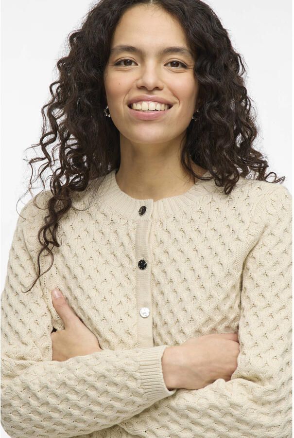 Vila Vest VIKALI L S O-NECK KNIT BUTTON CARDIGAN