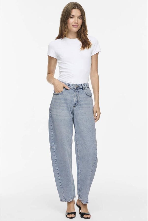 VILA Vibrady Rw Barrel Denim Jean Lus Tes Spi barrel jeans lichtblauw - Foto 2