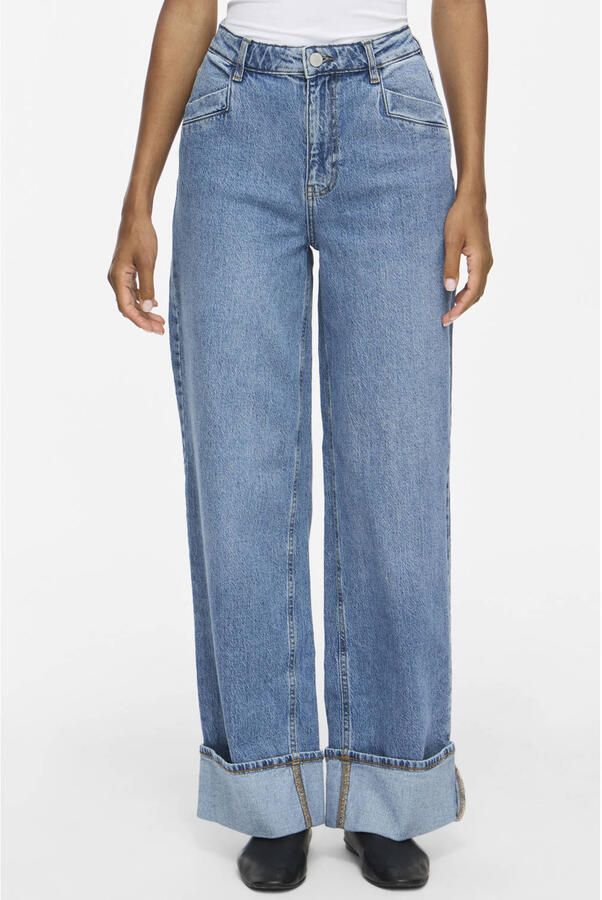 VILA Vifola Hw Wide Jeans Mbd Jaf 253 jeans blauw