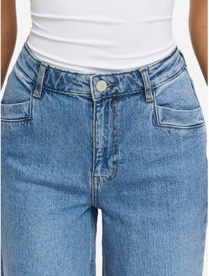VILA Vifola Hw Wide Jeans Mbd Jaf 253 jeans blauw - Foto 2
