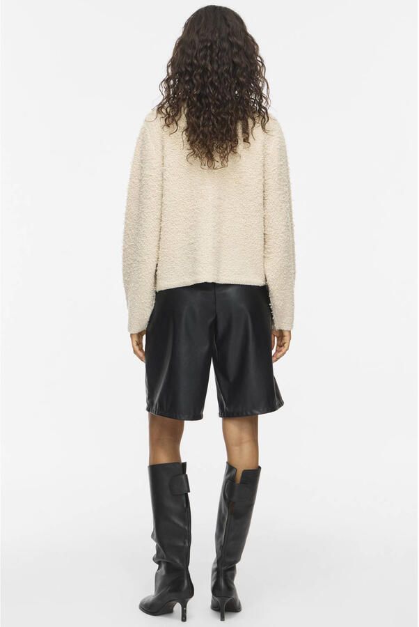 VILA wide leg bermuda short zwart - Foto 3